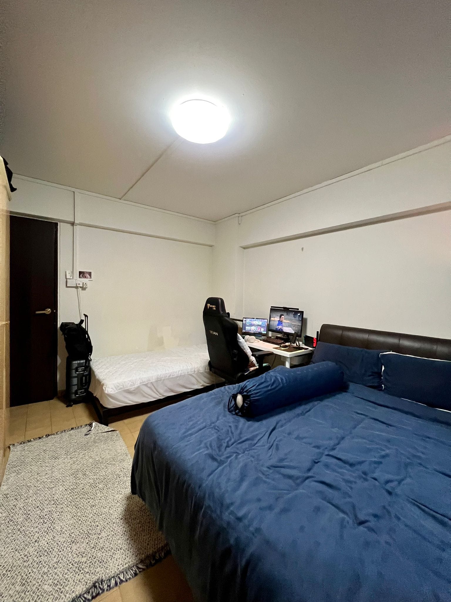 Master’s bedroom with attached toilet