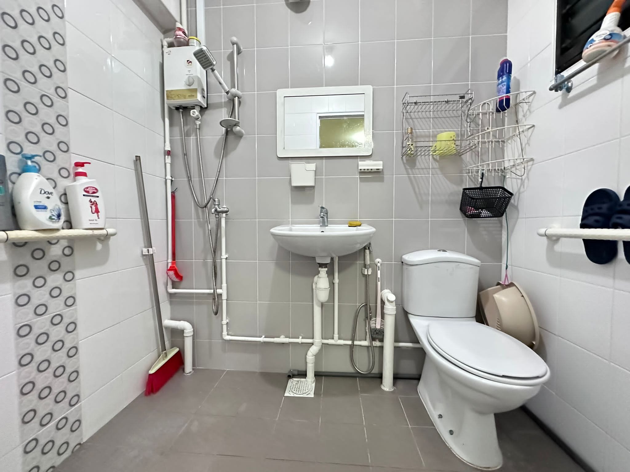 Master’s bedroom with attached toilet