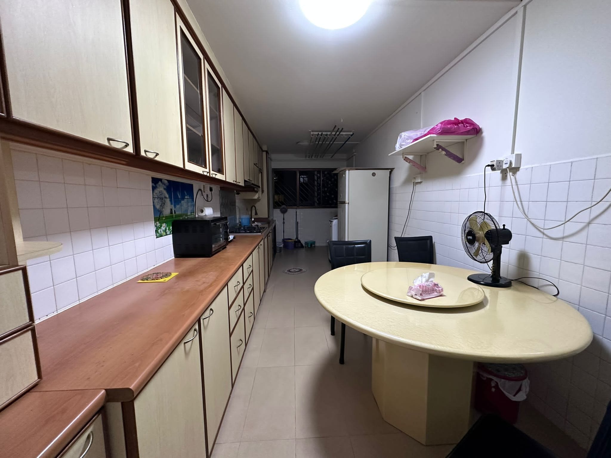 Master’s bedroom with attached toilet